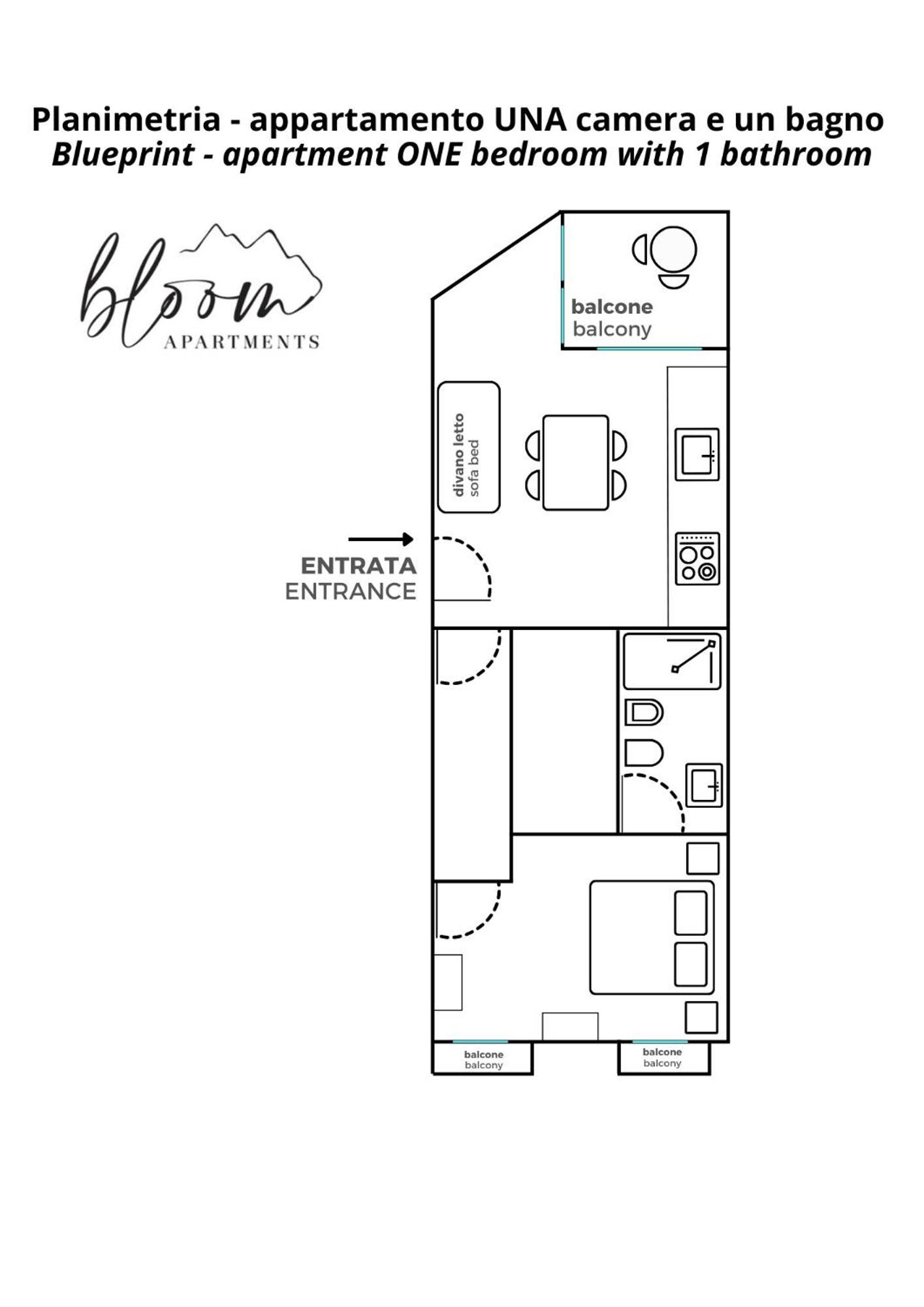 Bloom Apartments Trento Ngoại thất bức ảnh
