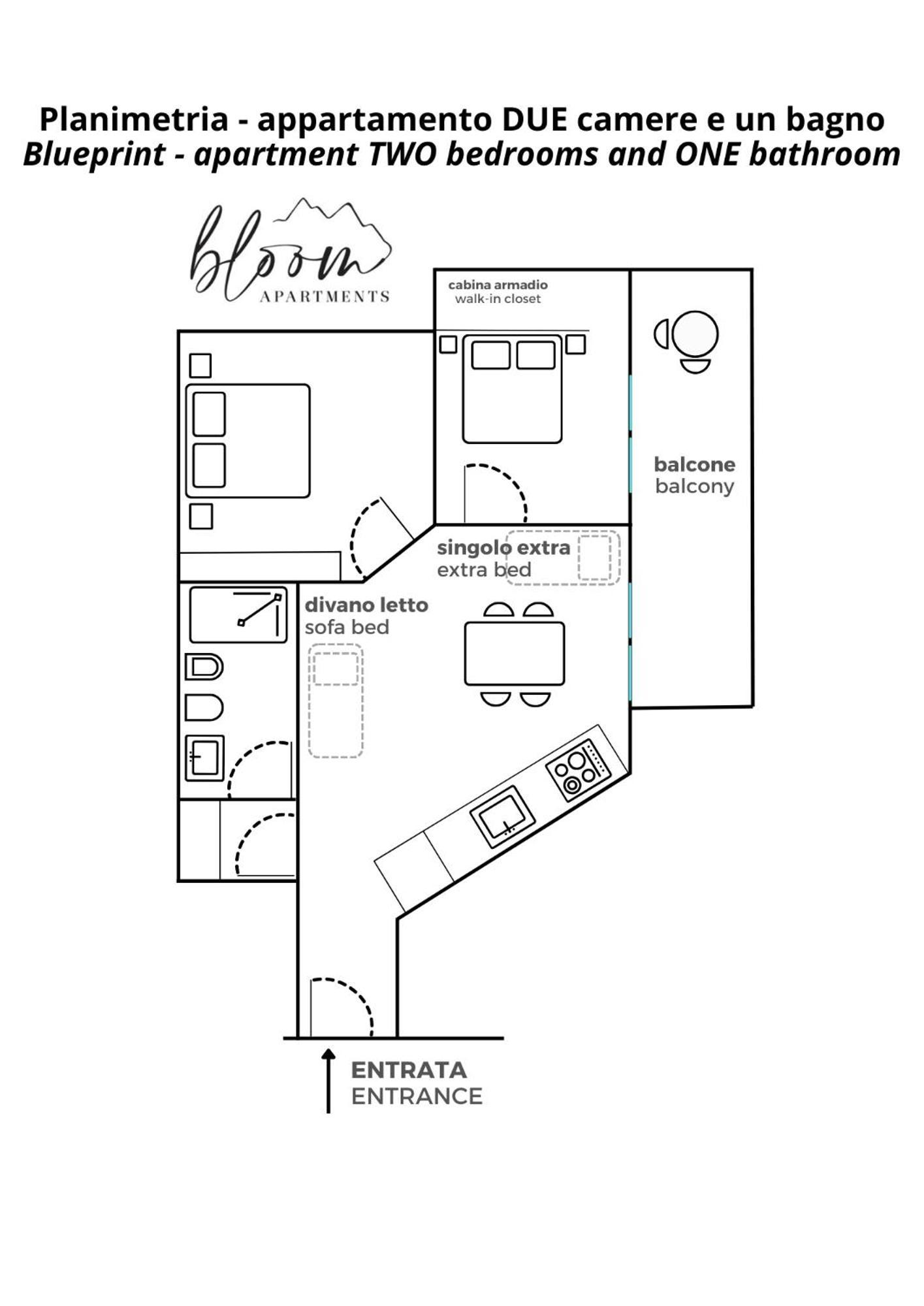 Bloom Apartments Trento Ngoại thất bức ảnh
