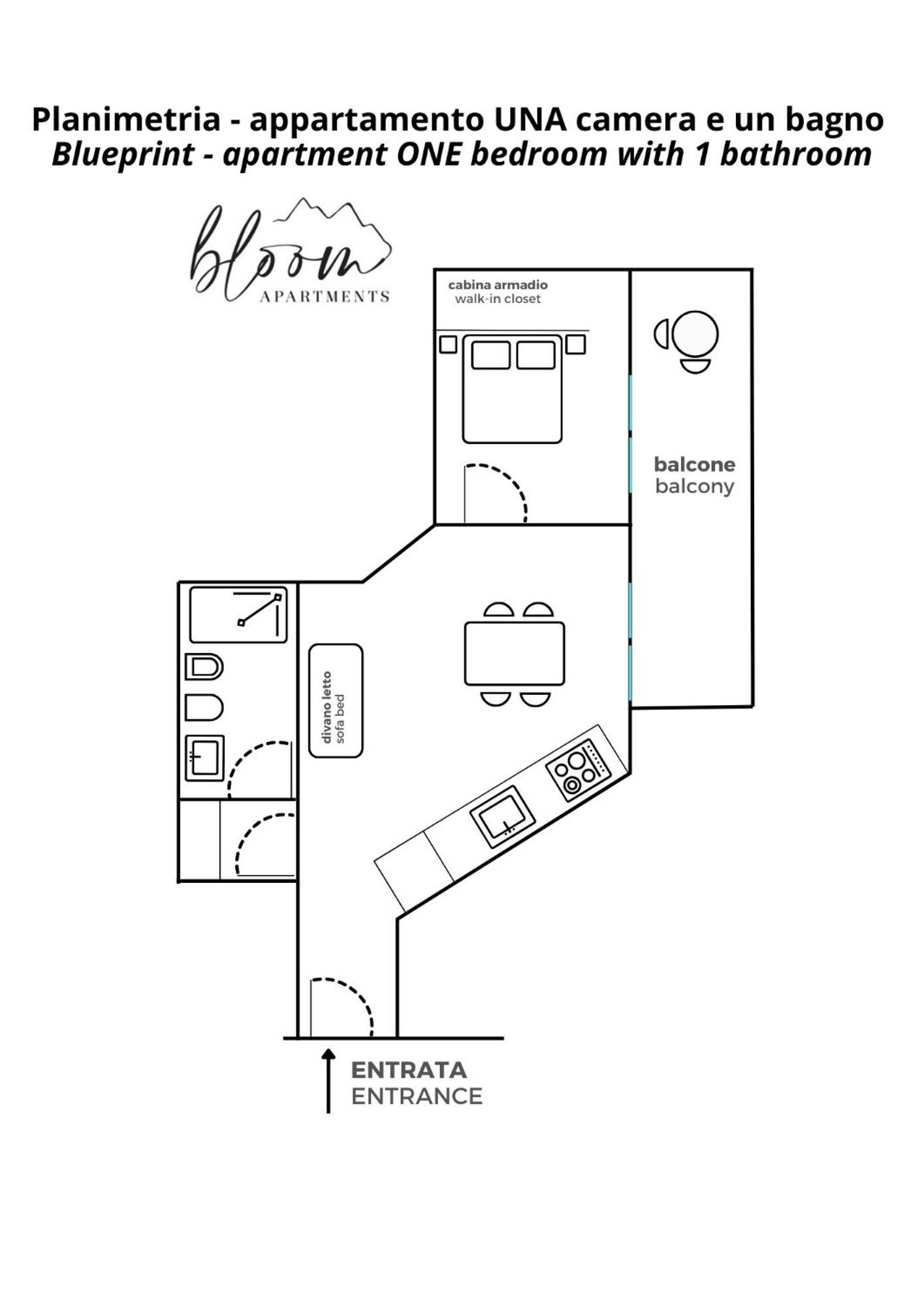 Bloom Apartments Trento Ngoại thất bức ảnh